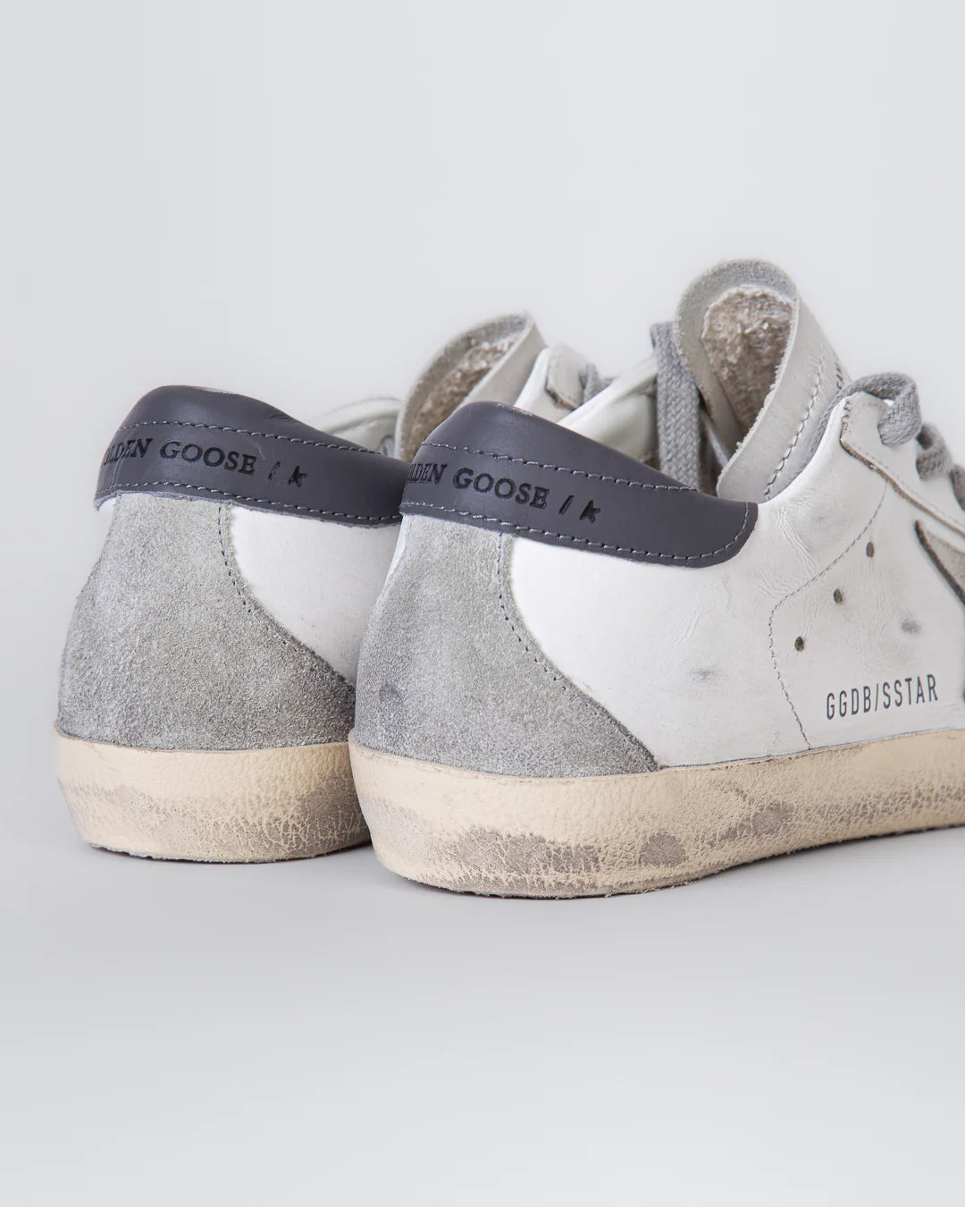 Golden Goose Superstar Deluxe  White Ice Dark Grey (Women's)