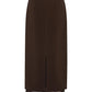 Midi skirt with two layers