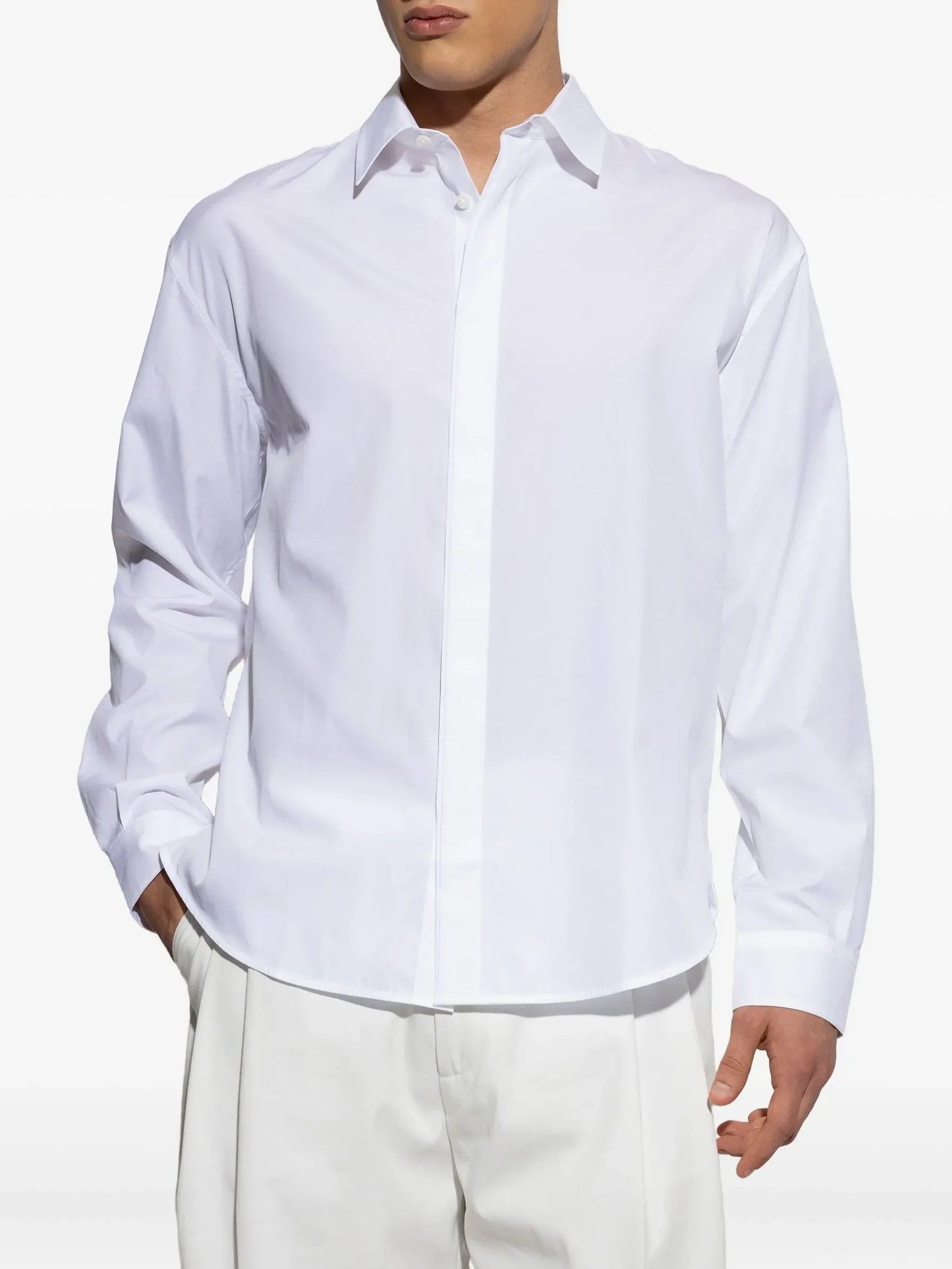 Collared Long-Sleeved Henri Shirt