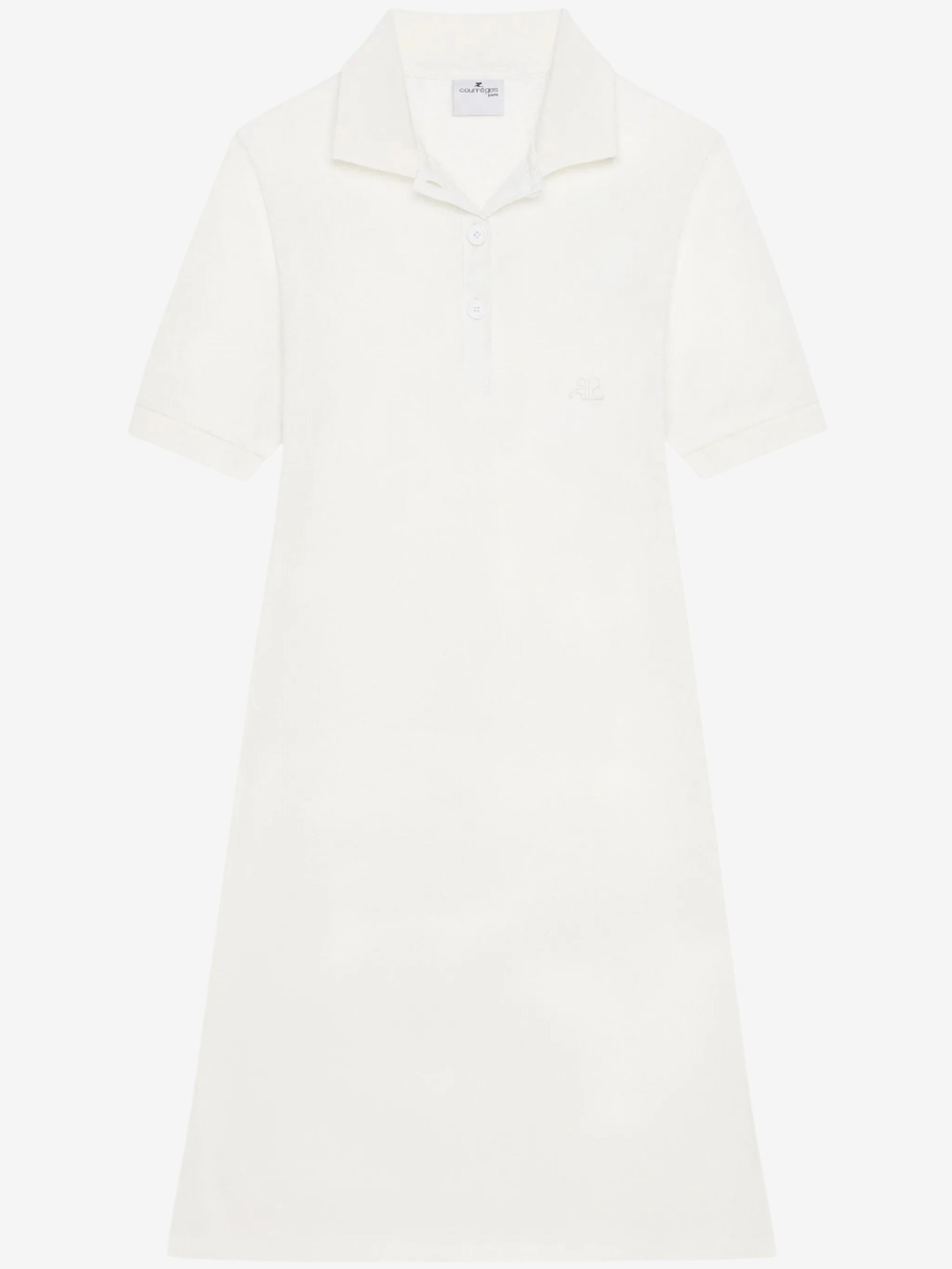 White dress on a white background