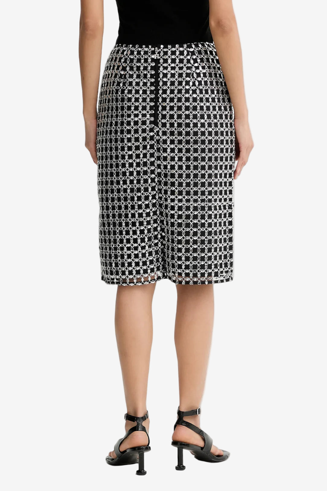 Beaded Long Mini Skirt