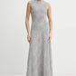 Mesh Maxi Dress Grey Violet