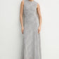Mesh Maxi Dress Grey Violet