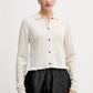 Knitted polo cardigan