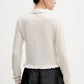 Knitted polo cardigan