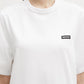 Peplum T-shirt Bright White
