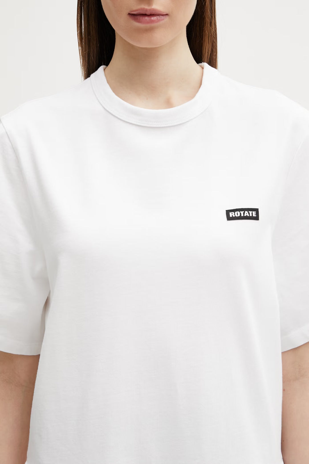 Peplum T-shirt Bright White