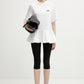 Peplum T-shirt Bright White