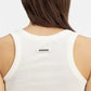 white Crafted from soft ribbed cotton jersey, this fitted tank top is defined by a second skin silhouette and a minimalist design, finished with the signature grosgrain logo detail at the back.

100% ribbed cotton jersey construction

Fitted, second skin silhouette

Square neckline

Ribbed neckline and armholes

Embroidered grosgrain logo at the back