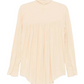 Long Sleeves Blouse With Ascot Collar