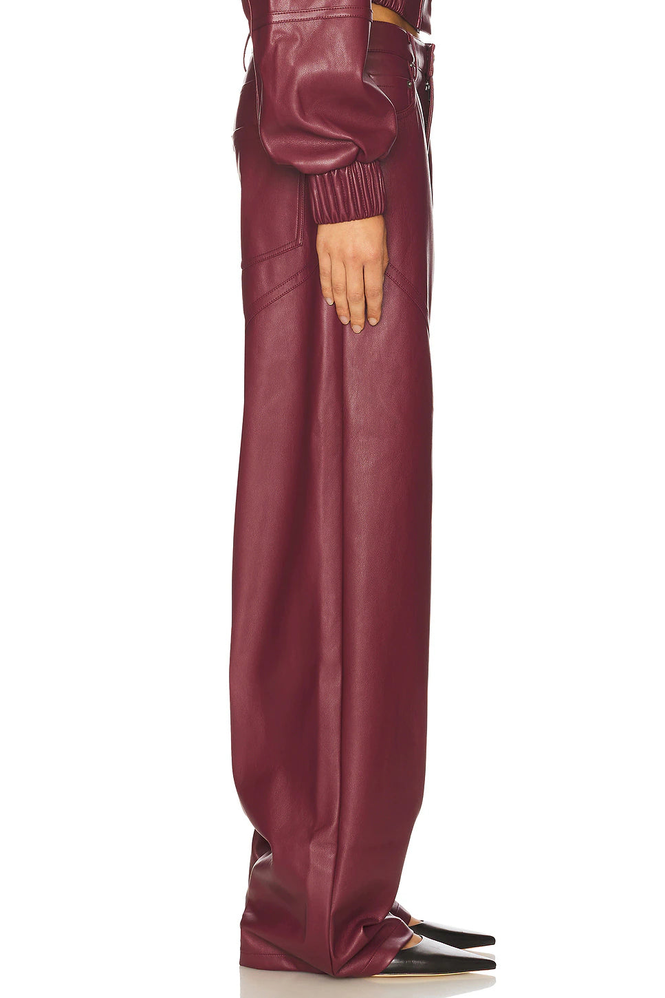 Mid Waisted Piping Pants