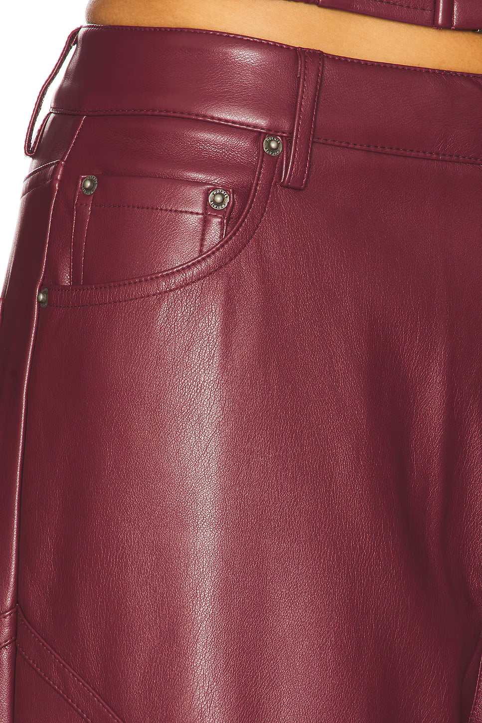 Mid Waisted Piping Pants