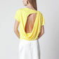 Yellow t-shirt on a white background