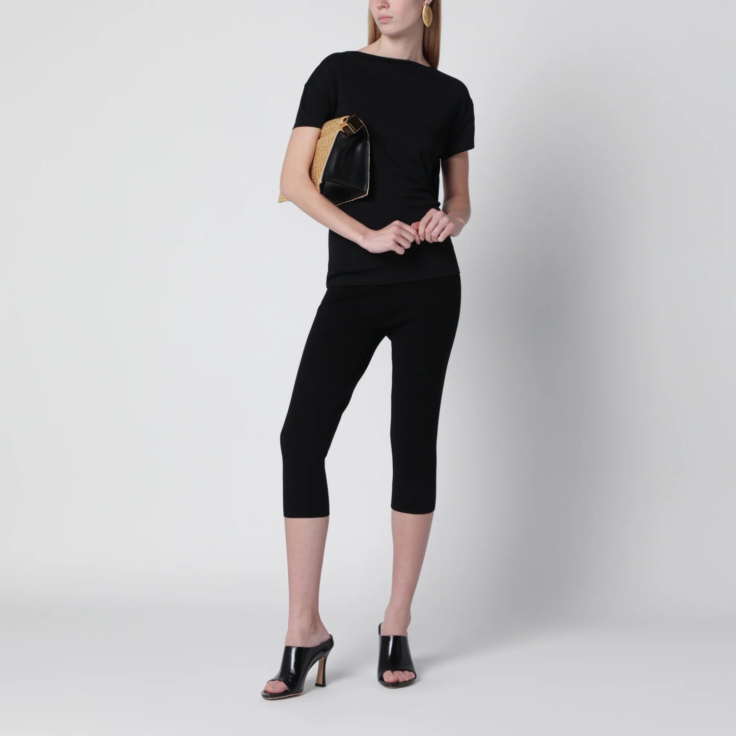 Jacquemus Le Haut Mistral draped-back T-shirt