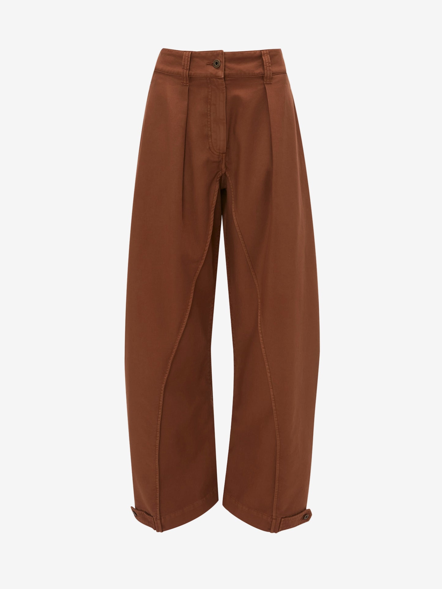 Brown pants on a white background