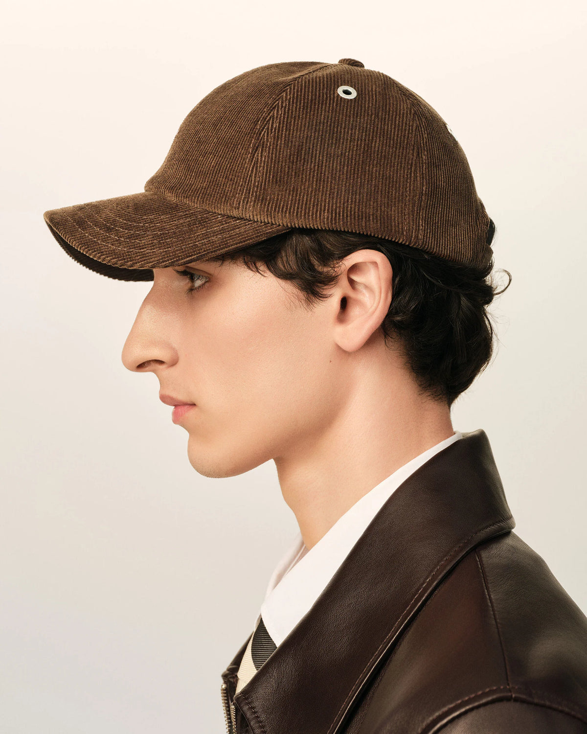 Black Ami De Coeur Embroidery Cap Brown