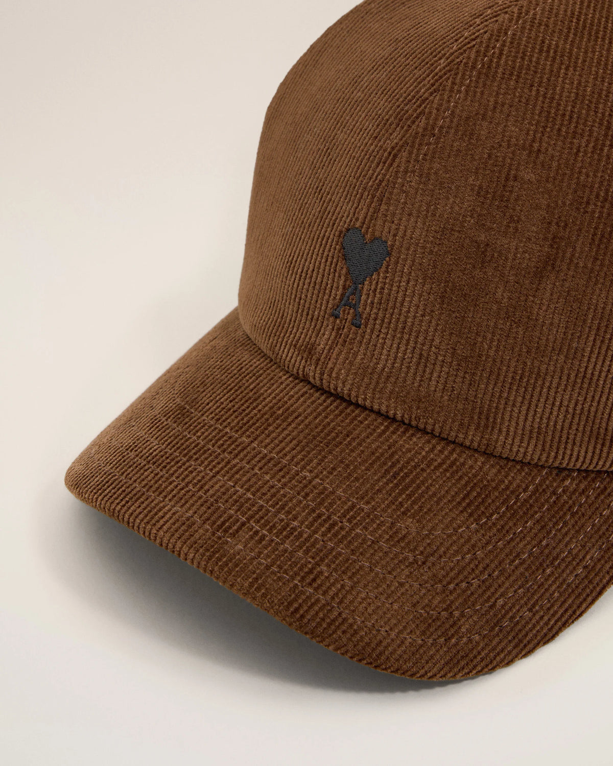 Black Ami De Coeur Embroidery Cap Brown