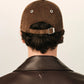 Black Ami De Coeur Embroidery Cap Brown