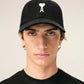 Cotton Ami De Coeur Felt Patch Cap