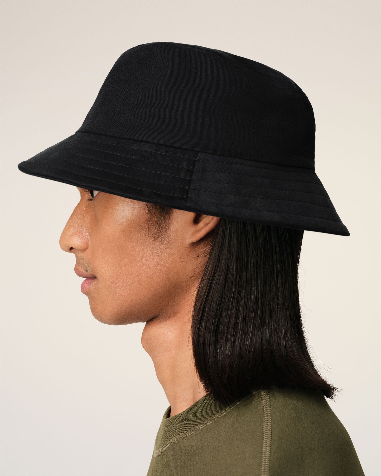 Cotton Ami de Coeur Embroidery Bucket Hat