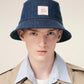 Denim Cotton Ami Paris Heritage Patch Hat