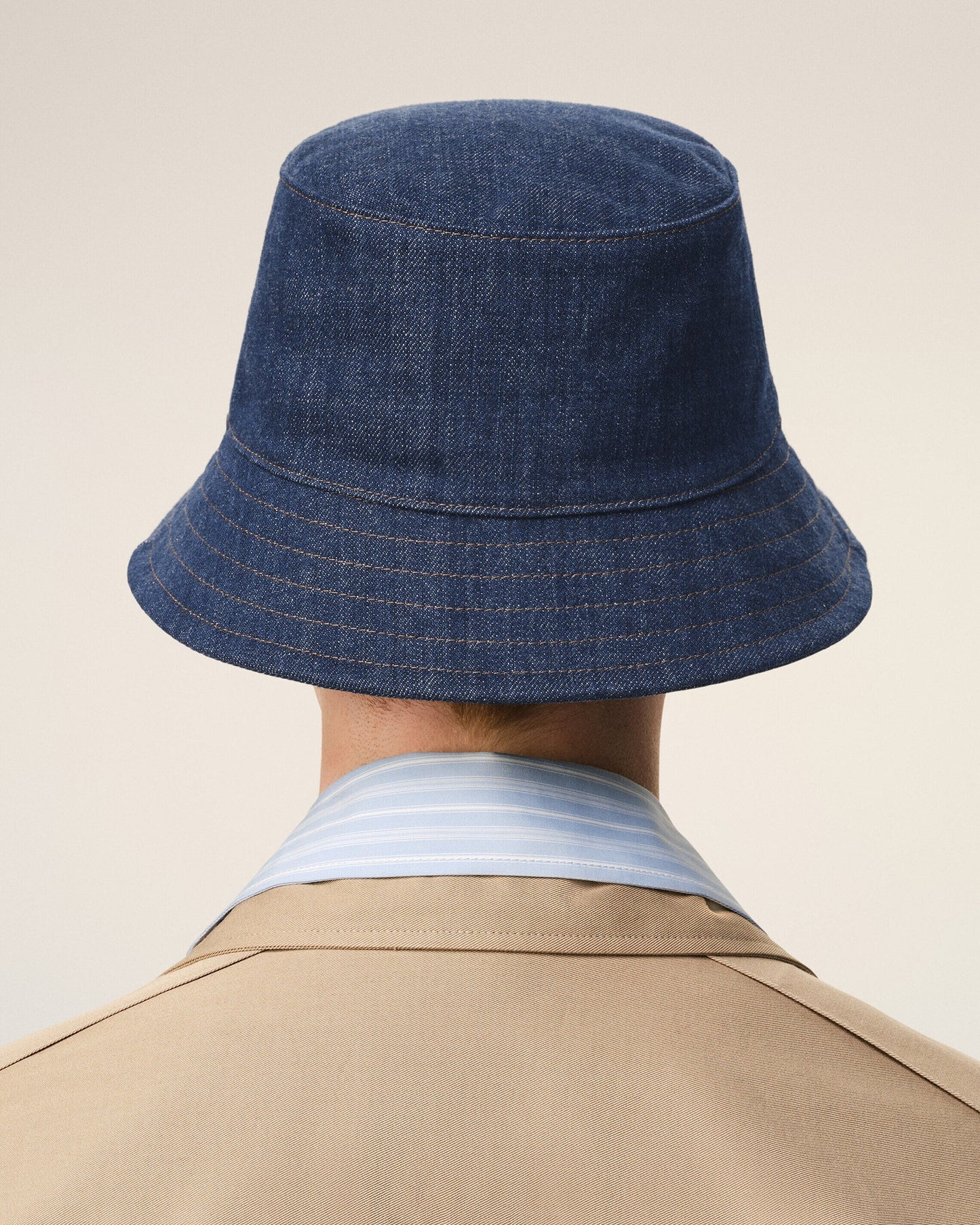 Denim Cotton Ami Paris Heritage Patch Hat