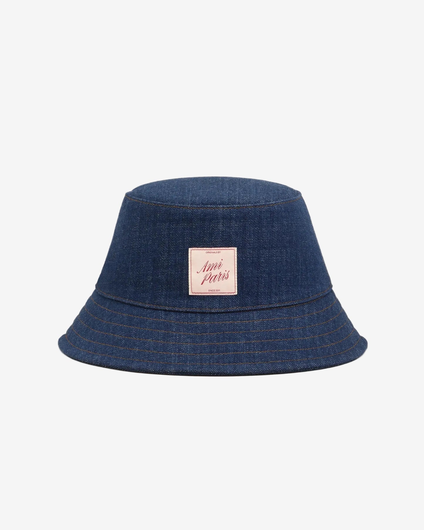 Denim Cotton Ami Paris Heritage Patch Hat