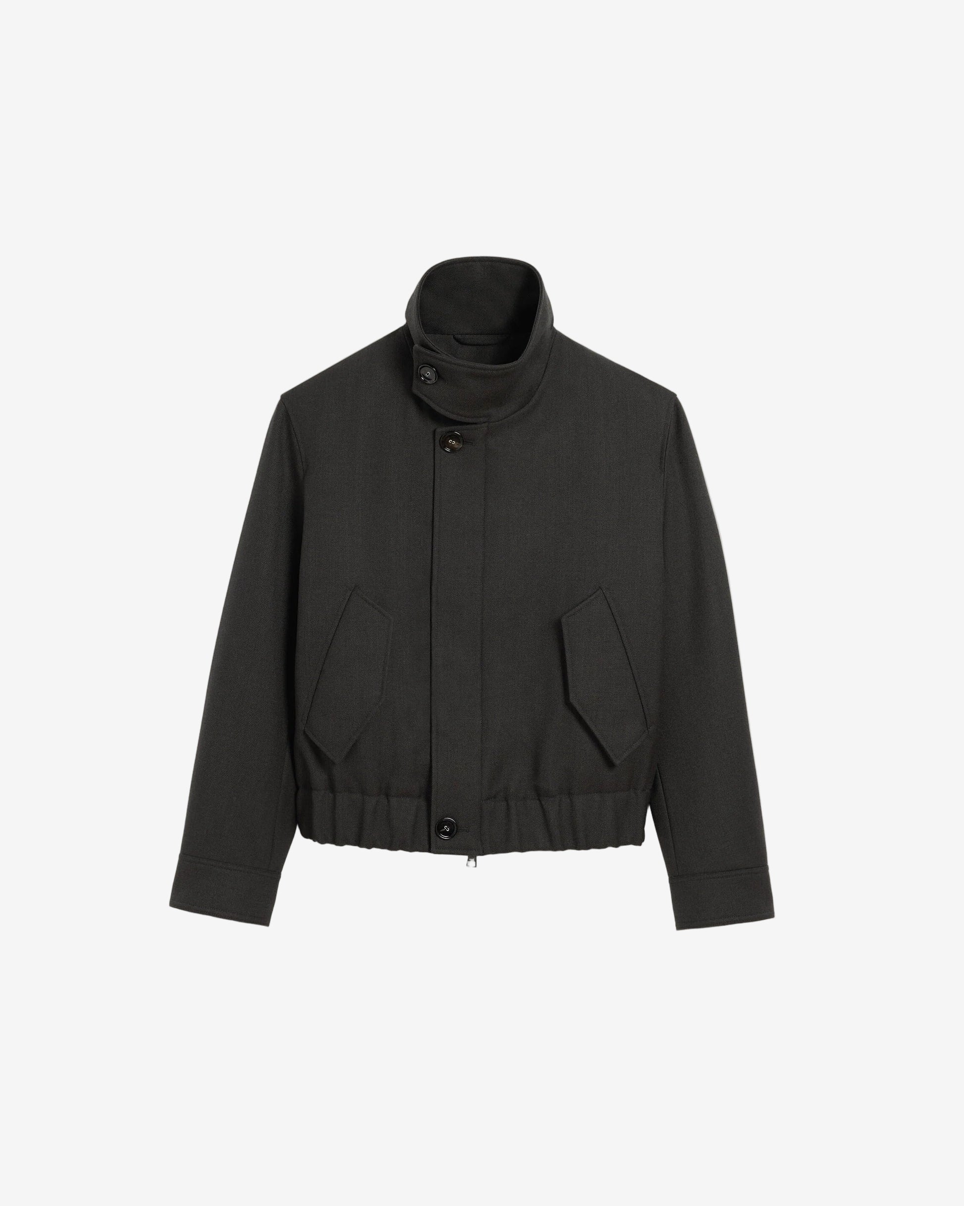 Black jacket on a beige background