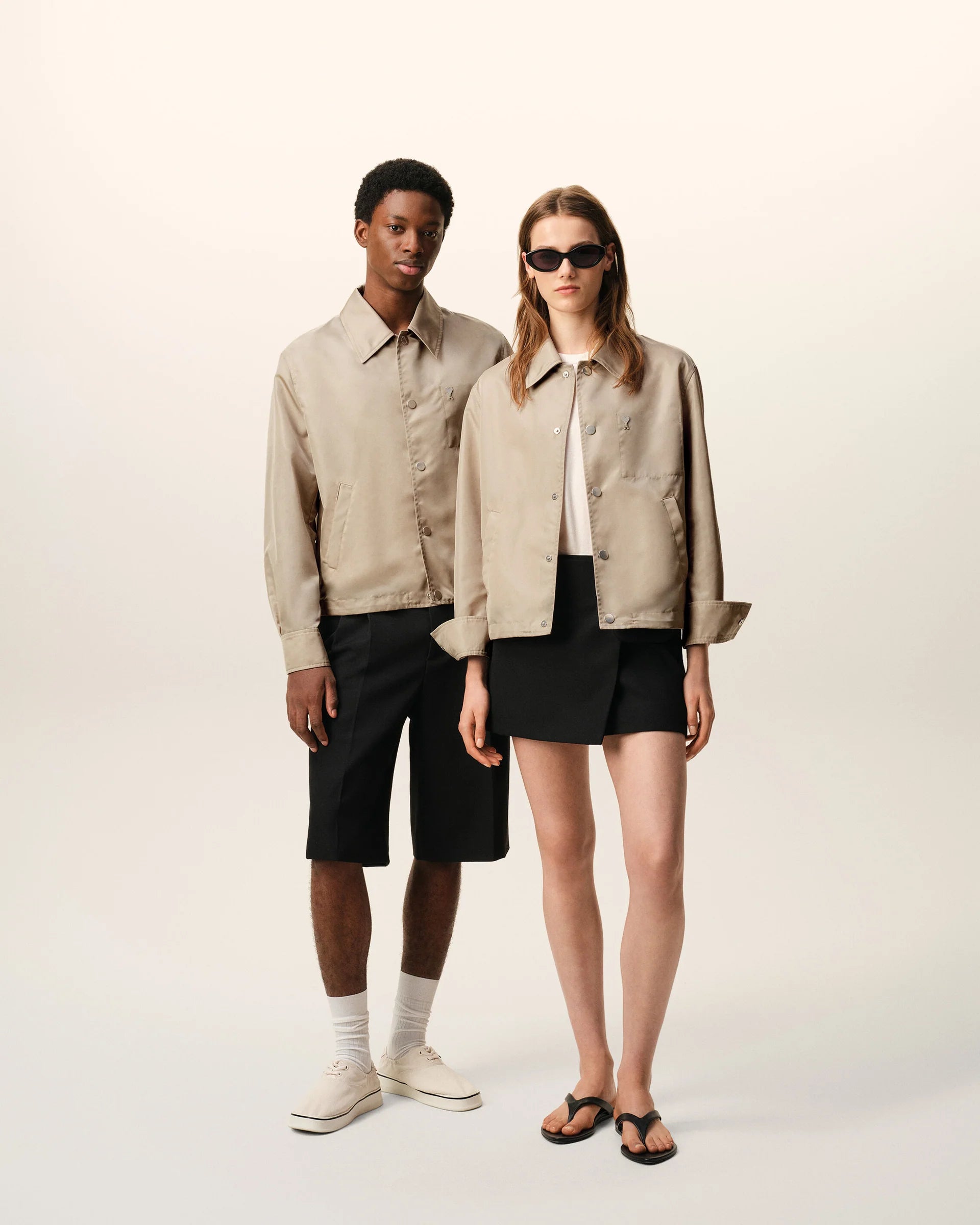 Buttoned Jacket With Ami De Coeur Stud