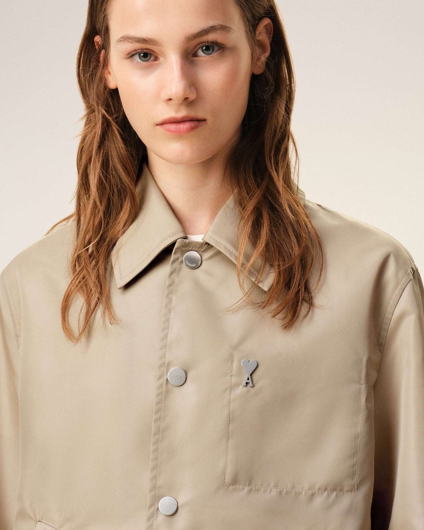 Buttoned Jacket With Ami De Coeur Stud