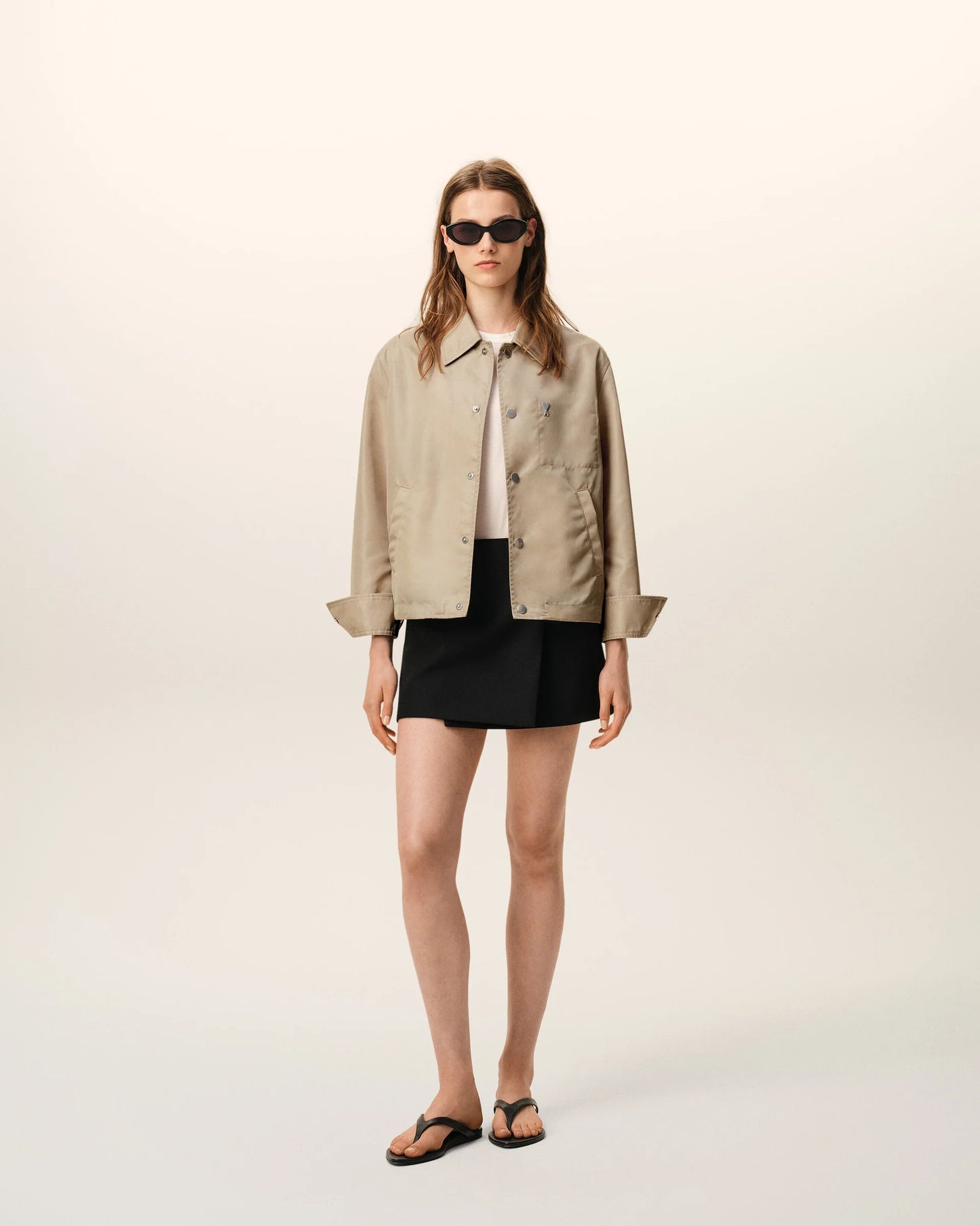 Buttoned Jacket With Ami De Coeur Stud