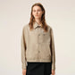 Buttoned Jacket With Ami De Coeur Stud
