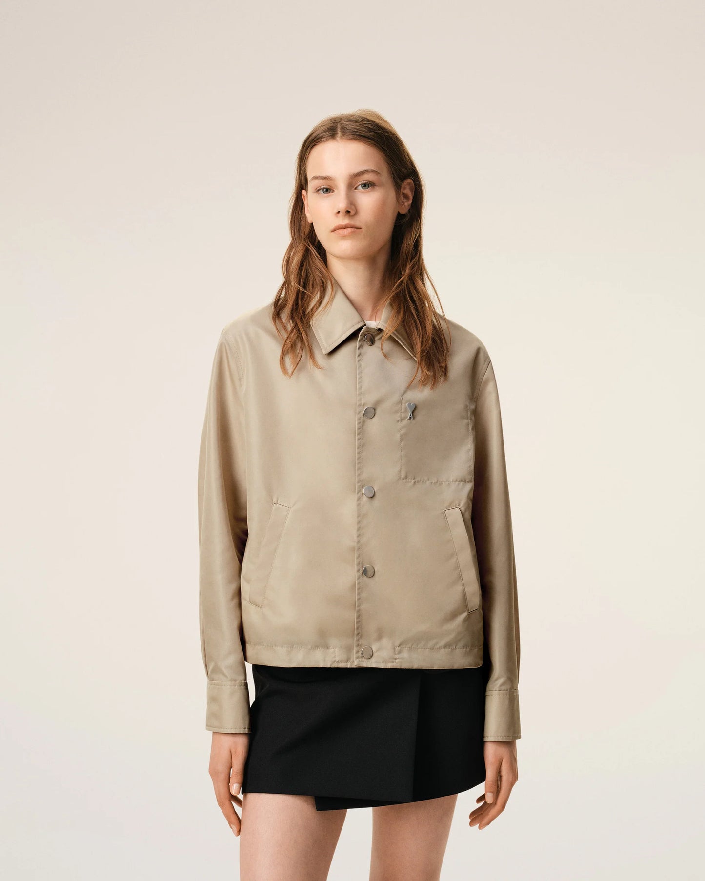 Buttoned Jacket With Ami De Coeur Stud