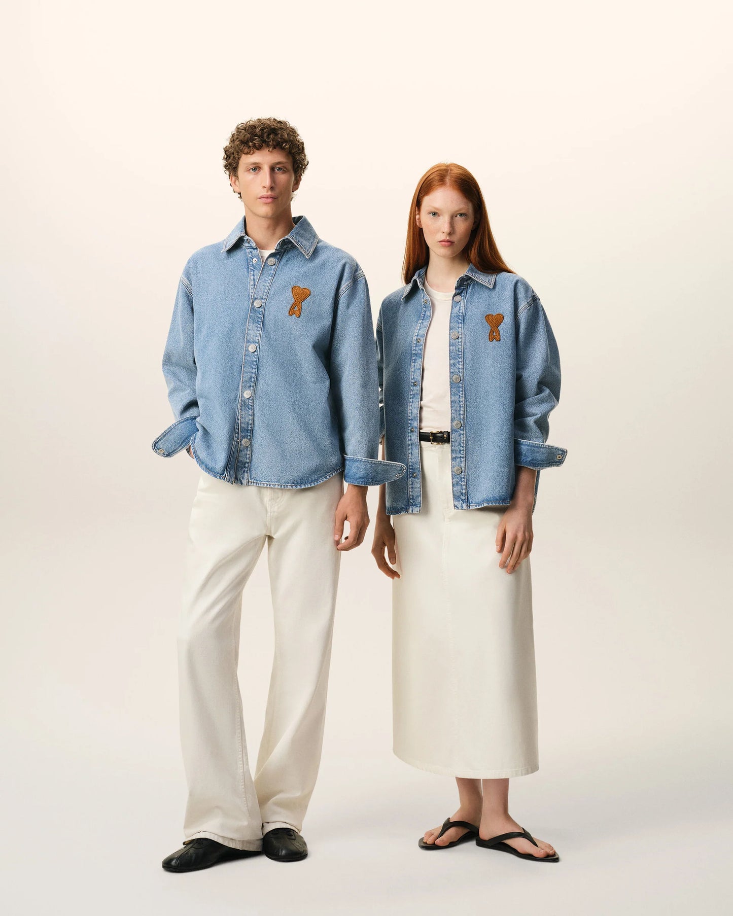 Overshirt With Knitted Ami De Coeur