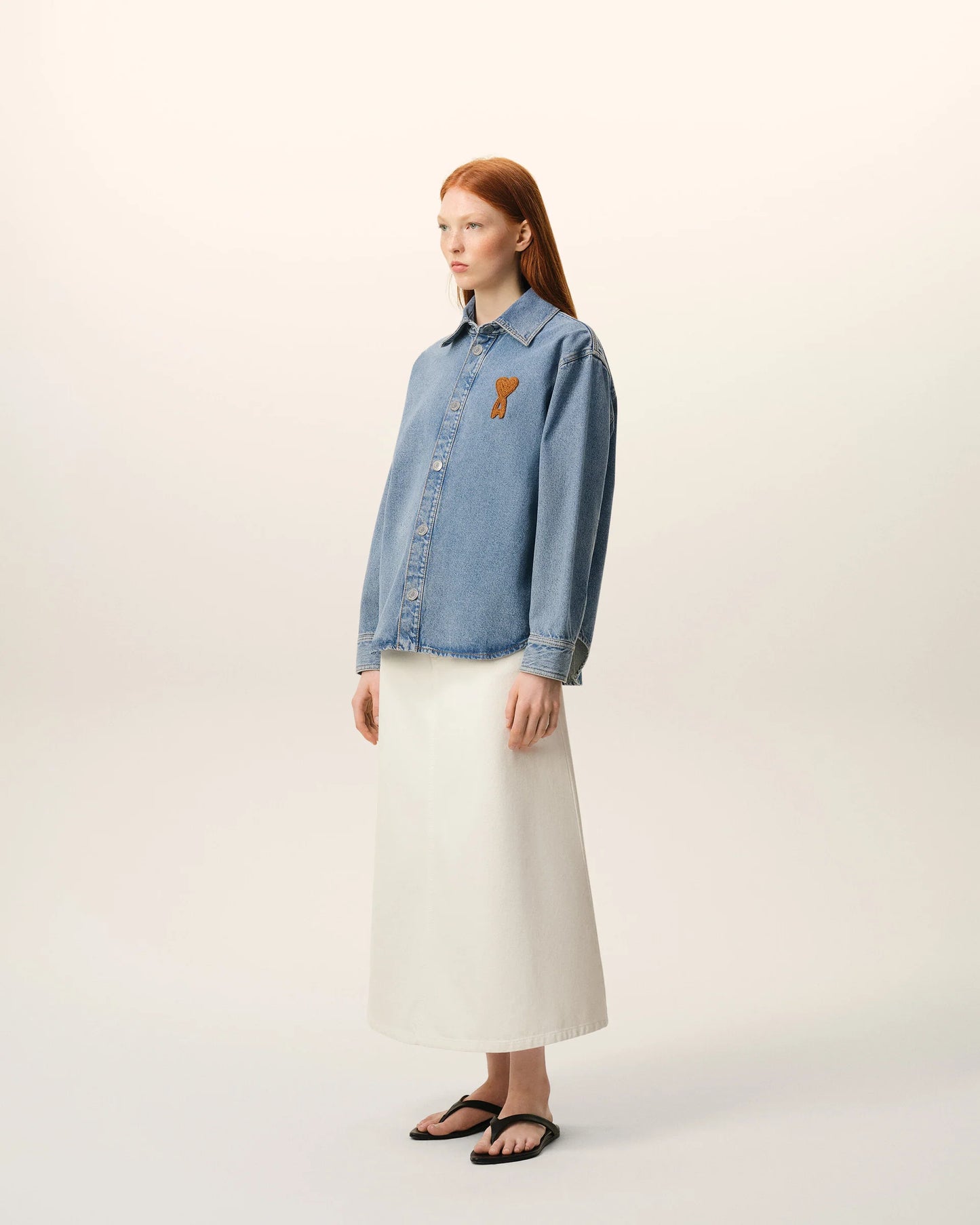 Overshirt With Knitted Ami De Coeur