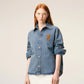 Overshirt With Knitted Ami De Coeur