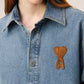 Overshirt With Knitted Ami De Coeur