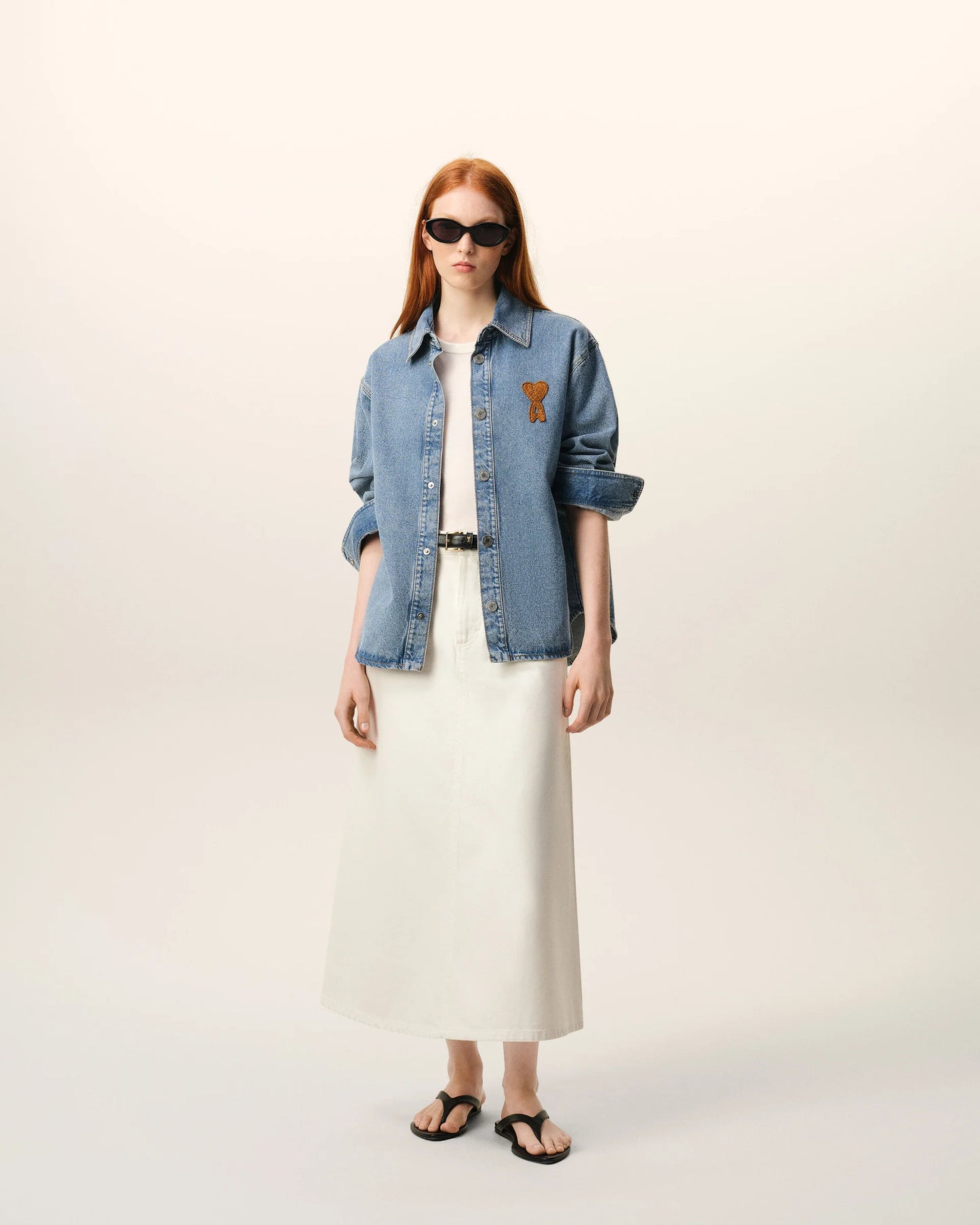 Overshirt With Knitted Ami De Coeur