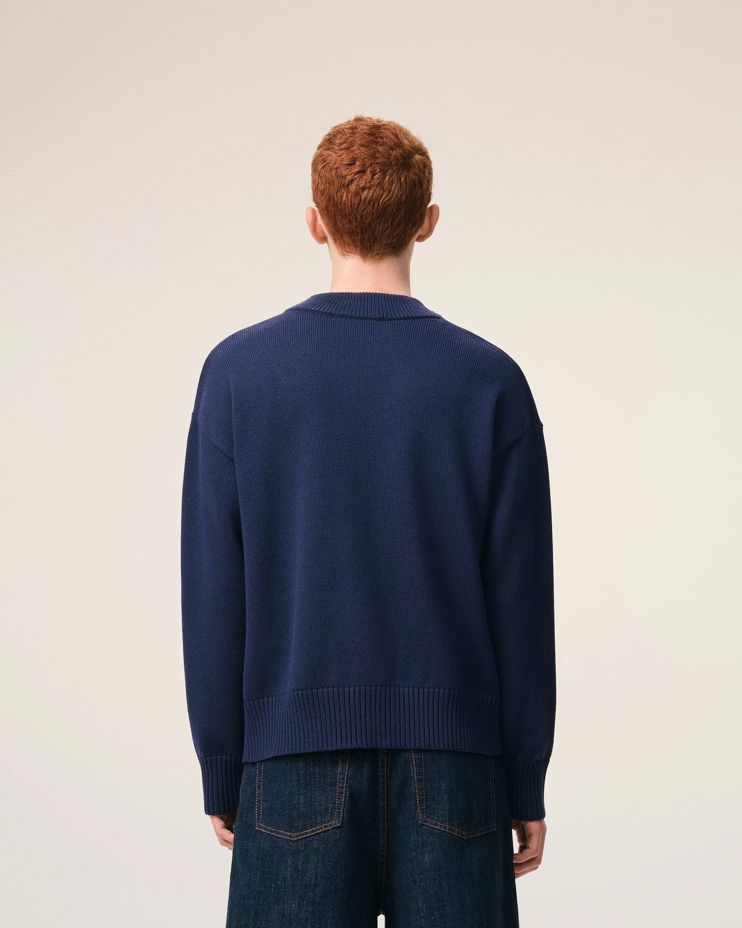 Cardigan With White Ami De Coeur