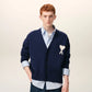 Cardigan With White Ami De Coeur