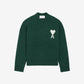 Crewneck Alpaca Sweater With Ami de Coeur