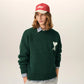 Crewneck Alpaca Sweater With Ami de Coeur
