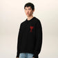 Ami De Coeur Wool Crewneck Sweater