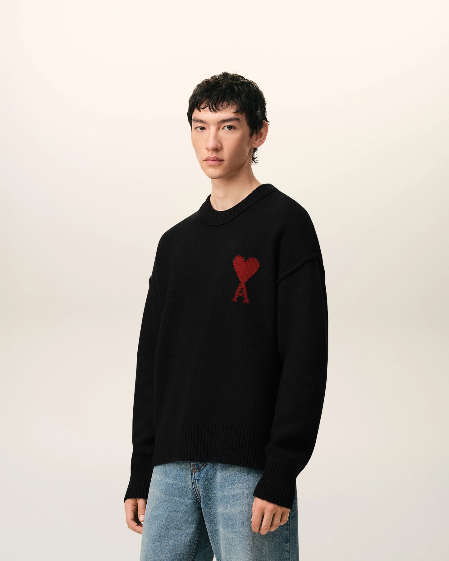 Ami De Coeur Wool Crewneck Sweater