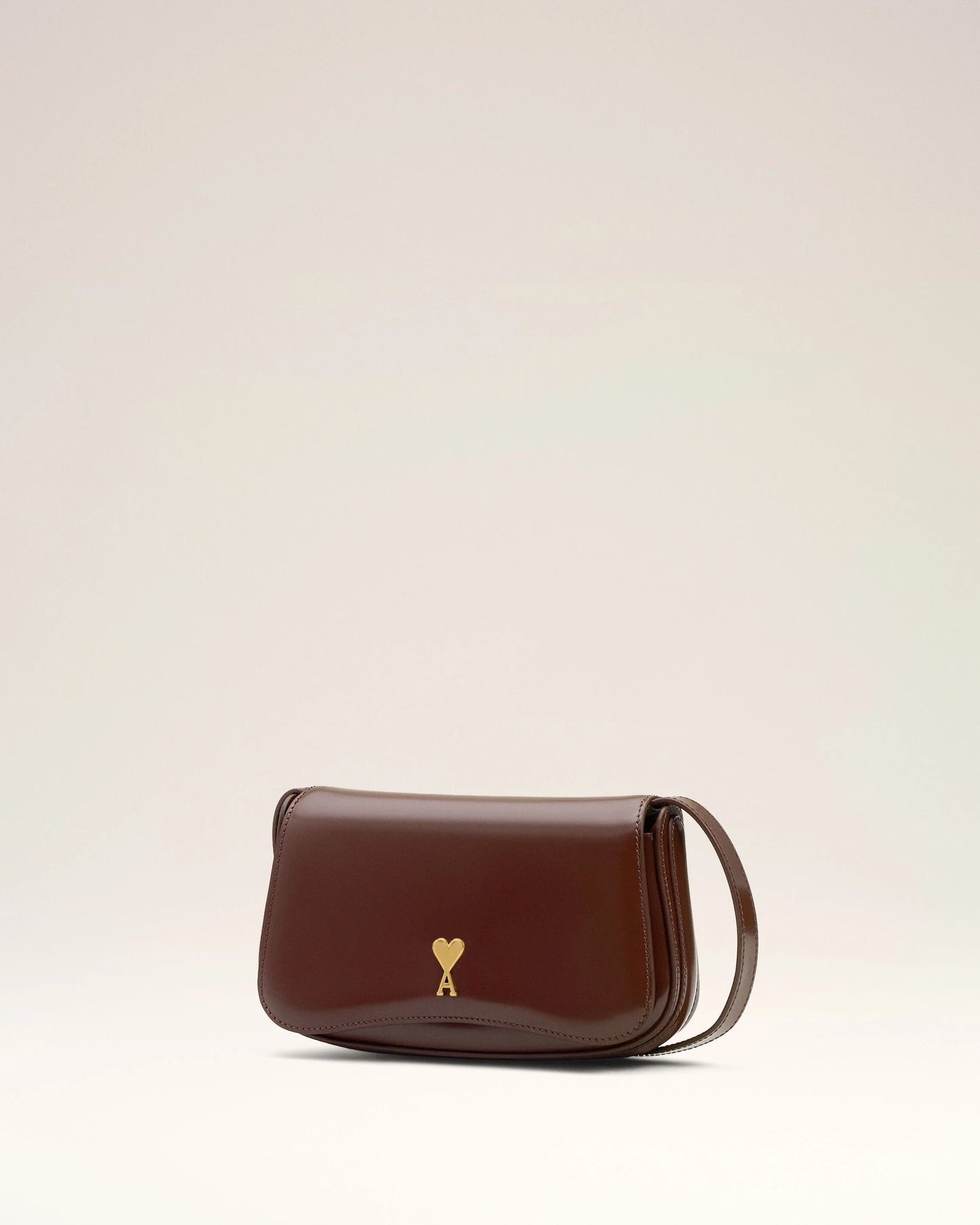 Glazed Leather Small Crossbody Paris Paris Bag