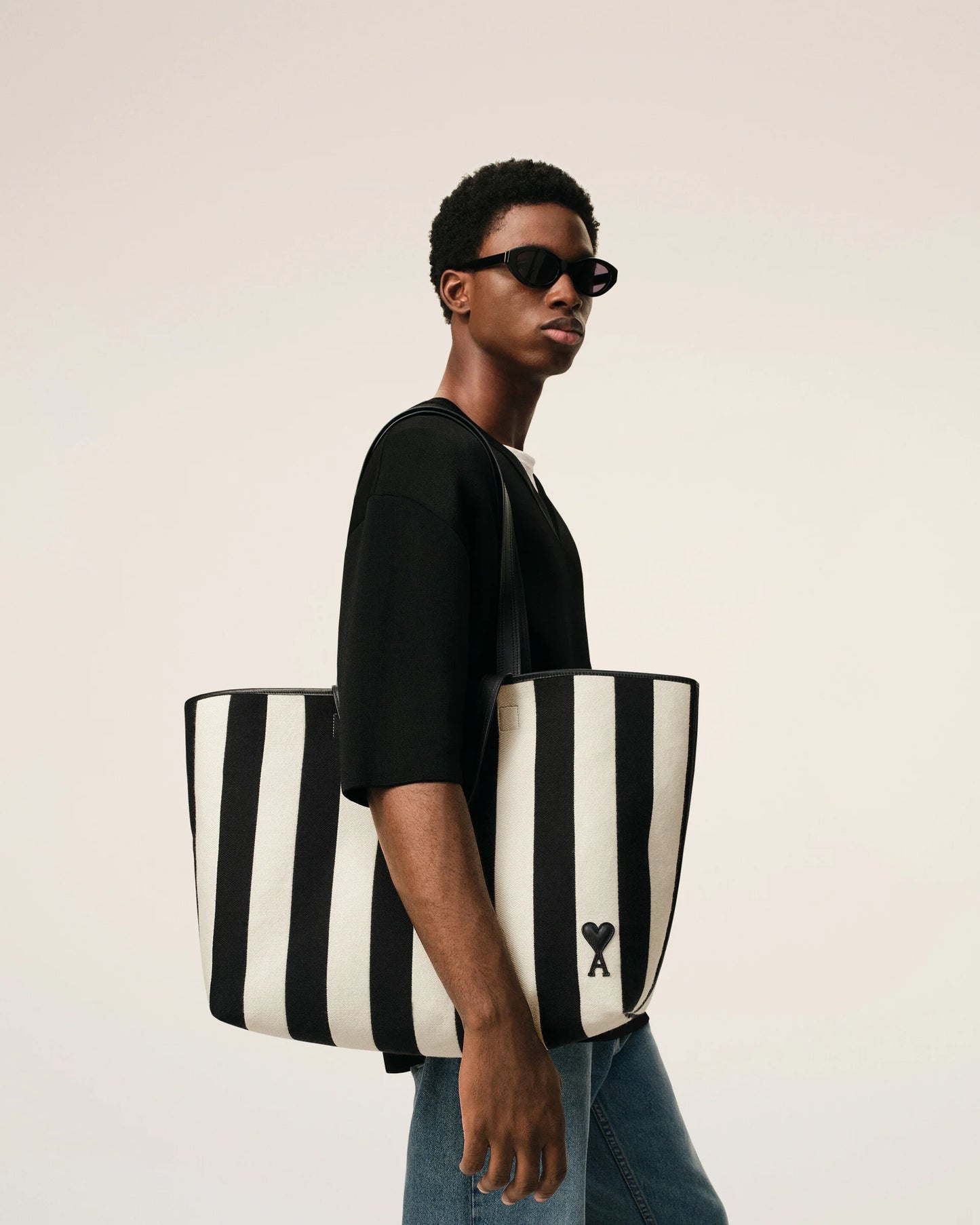 Cotton Ami De Coeur Shopping Bag