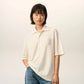 Boxy Fit Polo With Ami De Coeur Knitted Patch