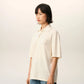Boxy Fit Polo With Ami De Coeur Knitted Patch