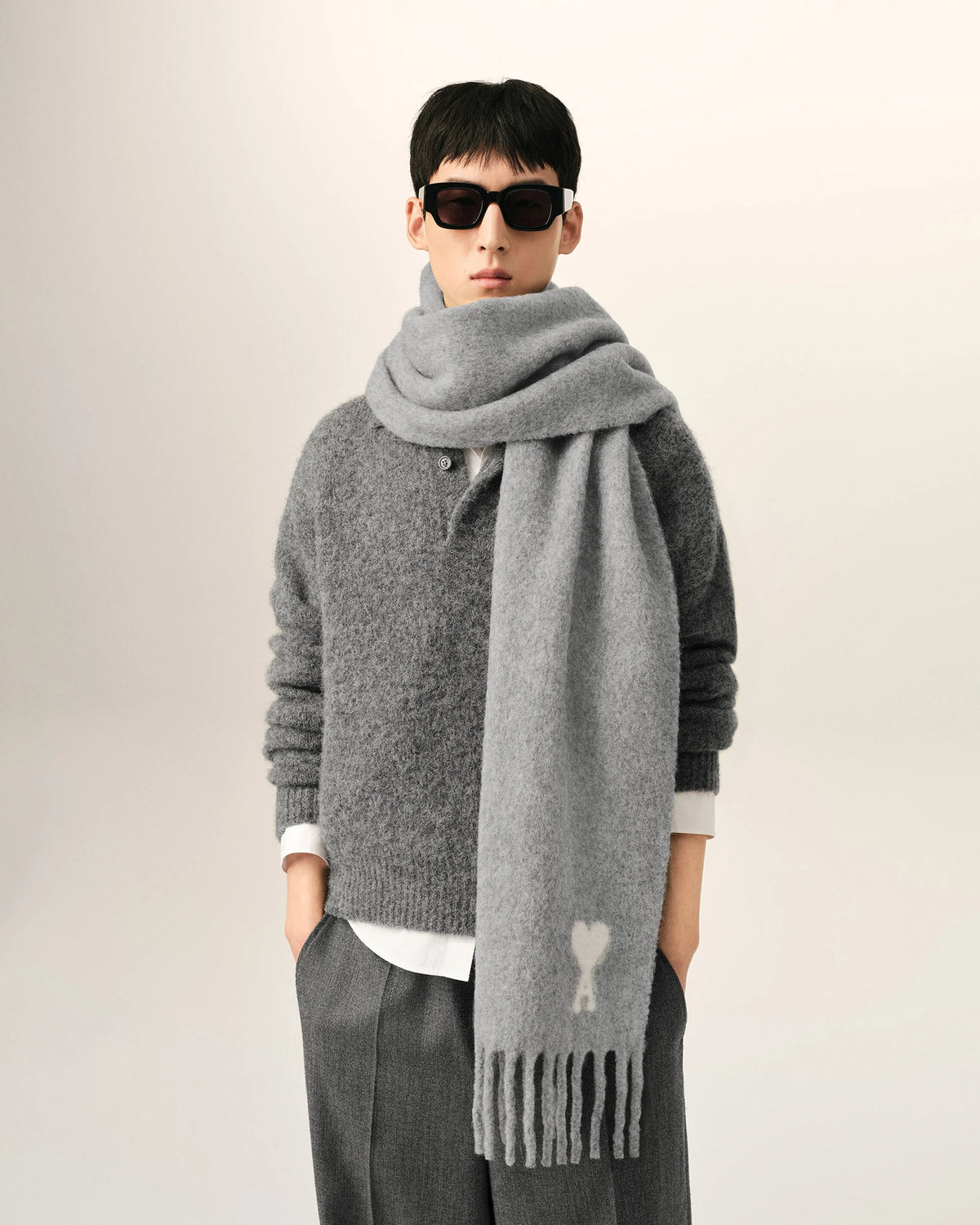AMI de Coeur Wool Scarf