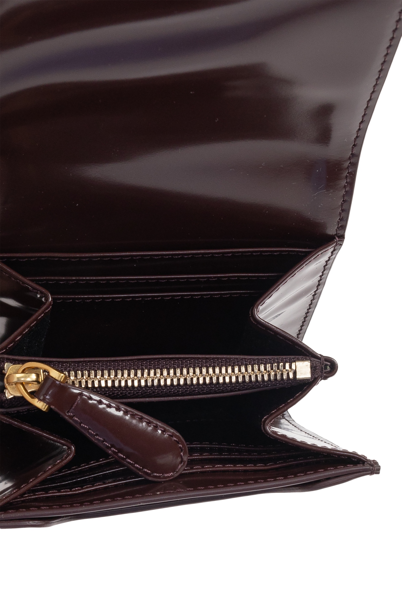 Glazed Leather Paris Paris Compact Wallet